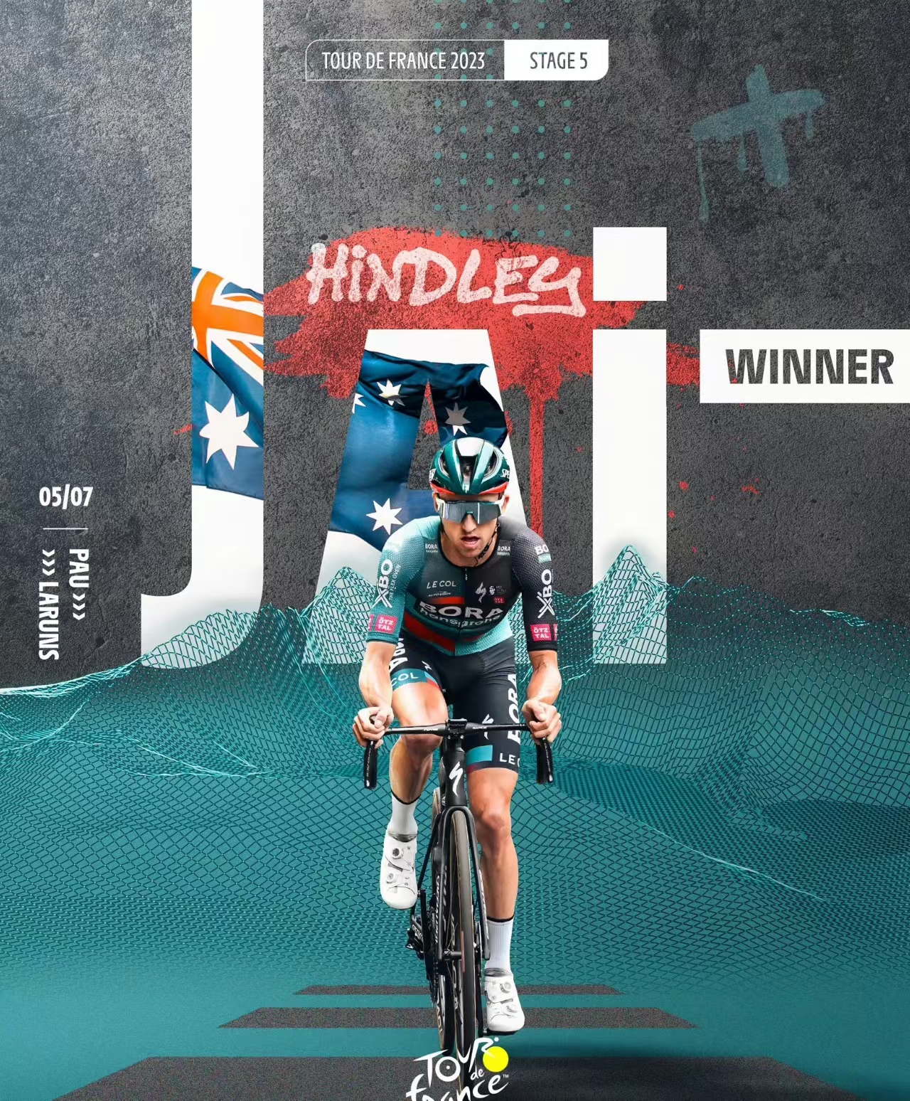 Jai Hindley pronkt met de magie van fietsen in de Pyreneeën
